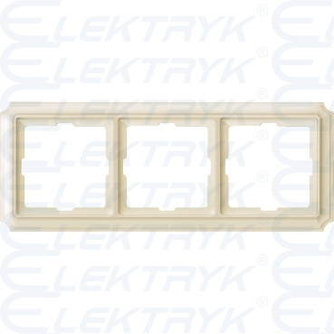 Ramka Antique potrójna kremowy, Merten