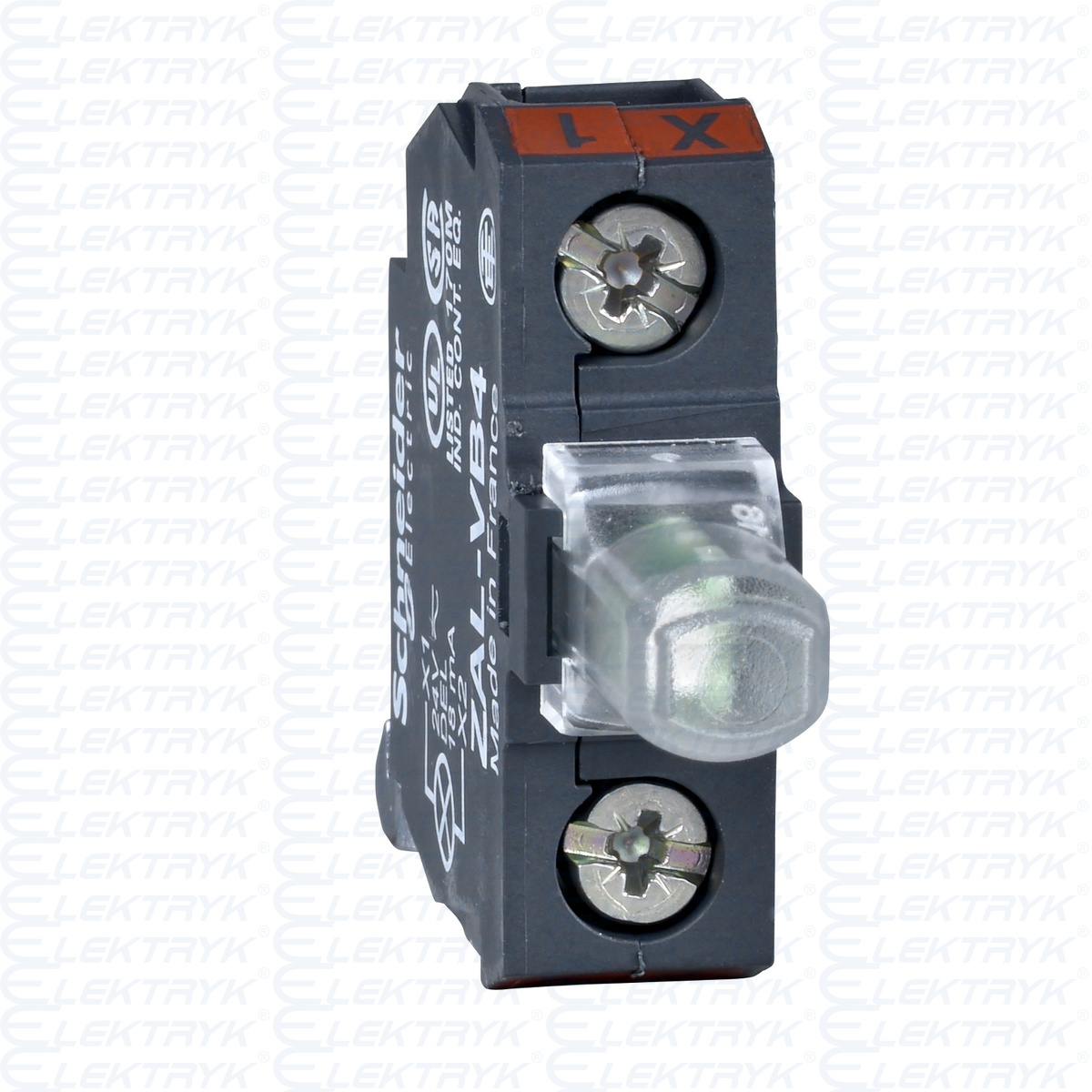 Zestaw świetlny ze zintegrowaną diodą Ø22 zielony LED 230-240V