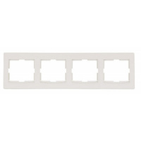 ANYA ramka 4-krotna pozioma kremowa