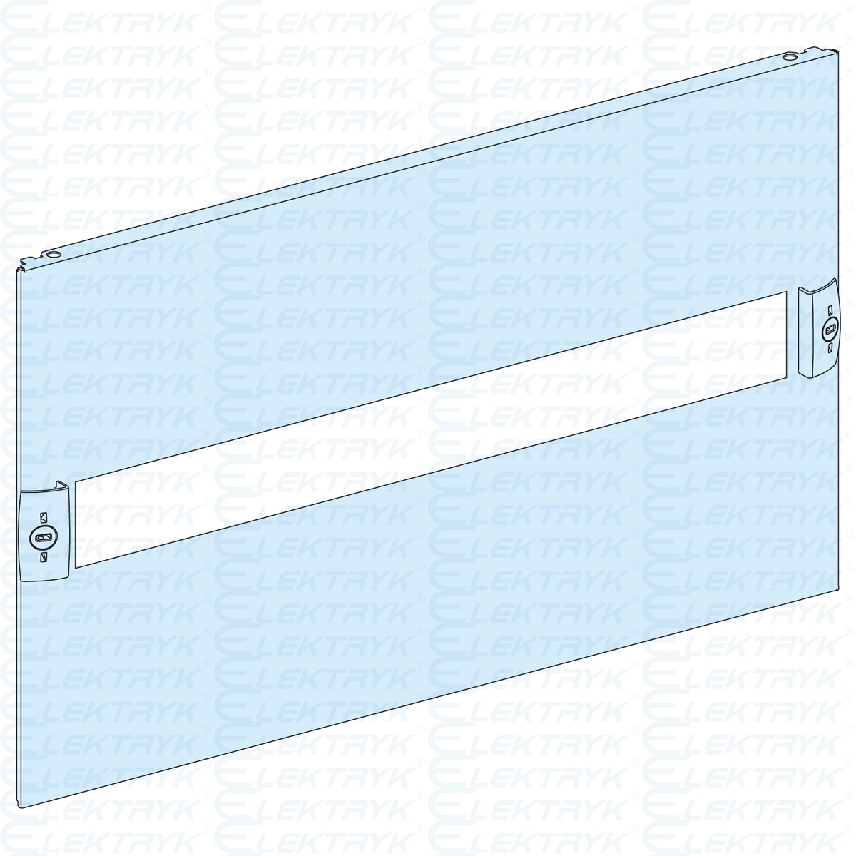 03204 Płyta czołowa do aparatów modułowych Prisma P/G pełna 4 moduły 200mm