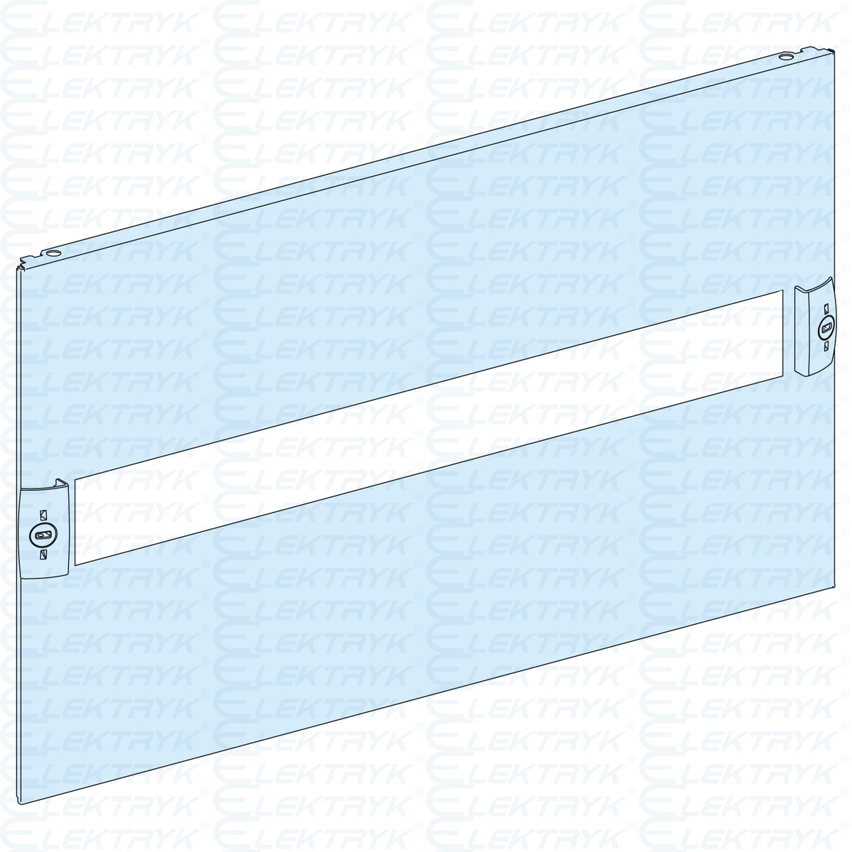 03205 Płyta czołowa do aparatów modułowych Prisma P/G pełna 5 modułów 250mm