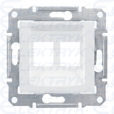 Sedna - Płytka centralna 2x RJ45 do: AMP, Molex, Keline biały