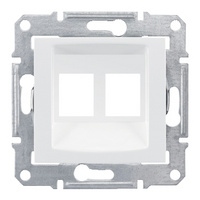Sedna - Płytka centralna 2x RJ45 do: AMP, Molex, Keline biały