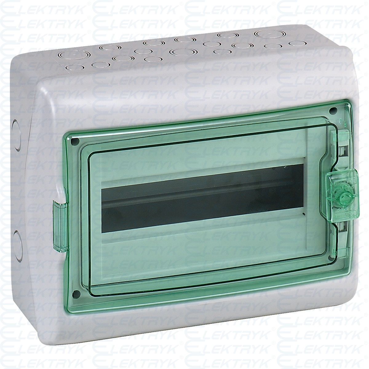 Obudowa natynkowa IP65 KDR-1-12-NT-T drzwi transparentne 1 rząd 12modułów/rząd