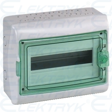 Obudowa natynkowa IP65 KDR-1-18-NT-T drzwi transparentne 1 rząd 18modułów/rząd