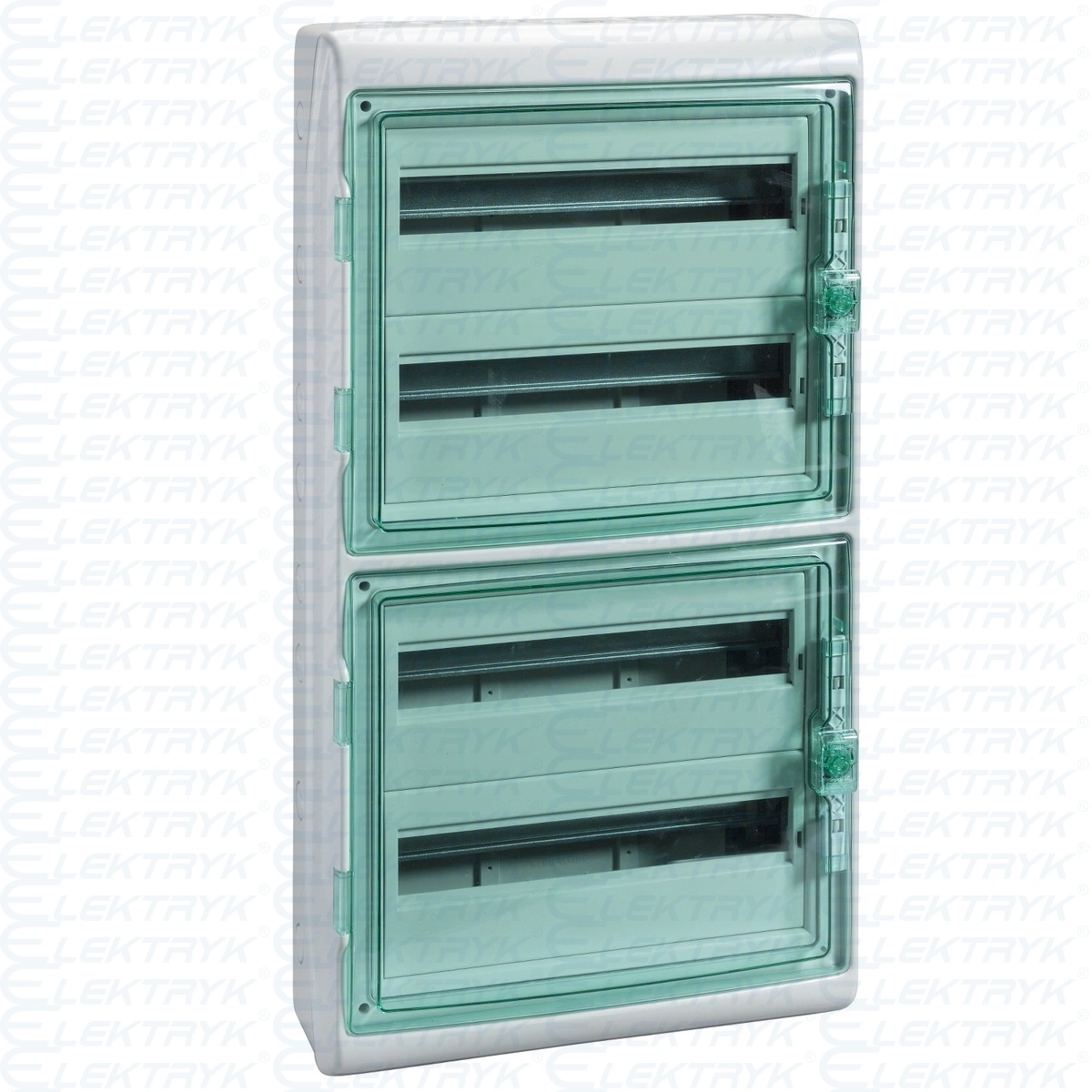 Obudowa natynkowa IP65 KDR-4-18-NT-T drzwi transparentne 4 rzędy 18modułów/rząd
