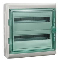 Obudowa natynkowa IP65 KDR-2-18-NT-T drzwi transparentne 2 rzędy 18modułów/rząd