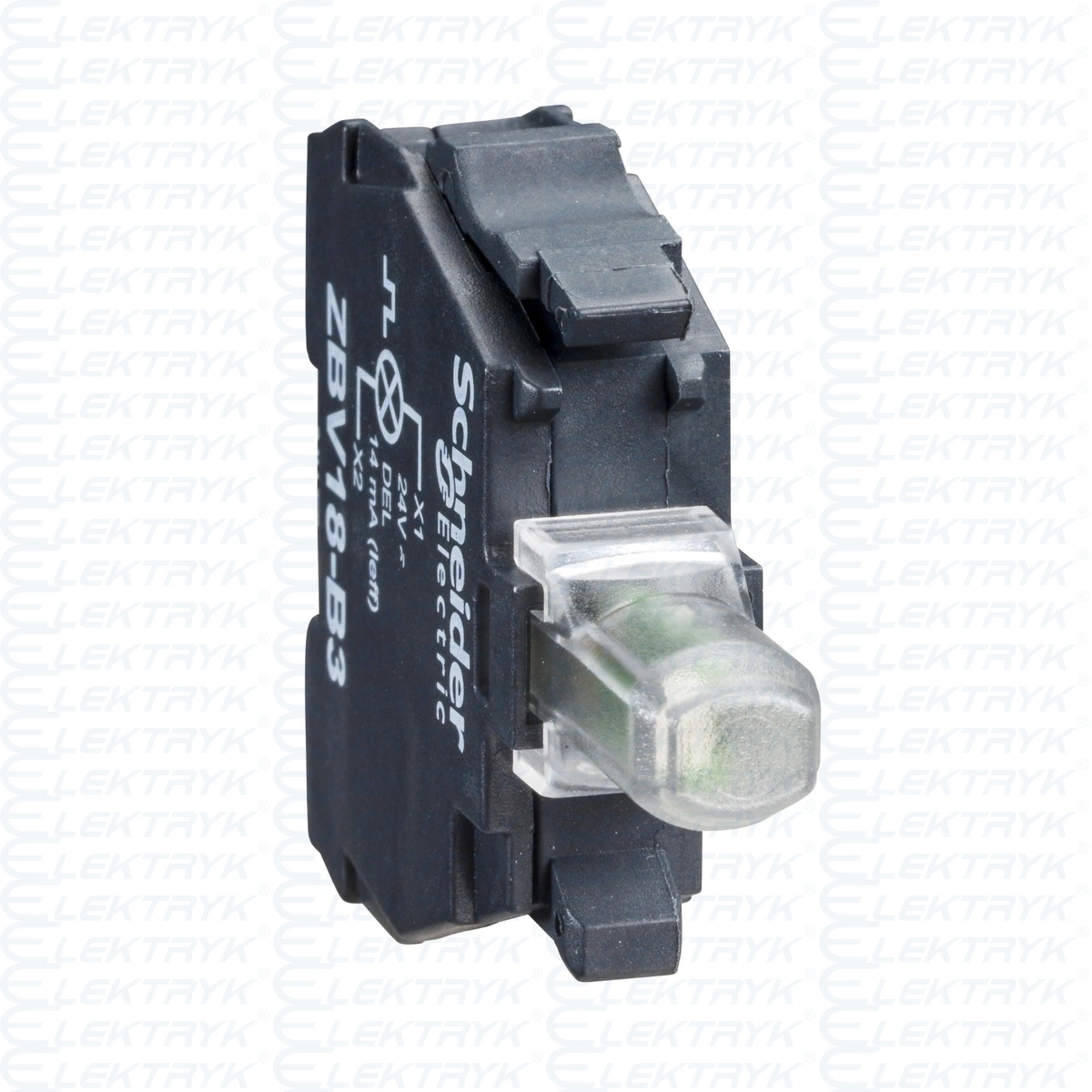 Zestaw świetlny Ø22 zielony LED 230-240V standardowy zaciski śrubowe