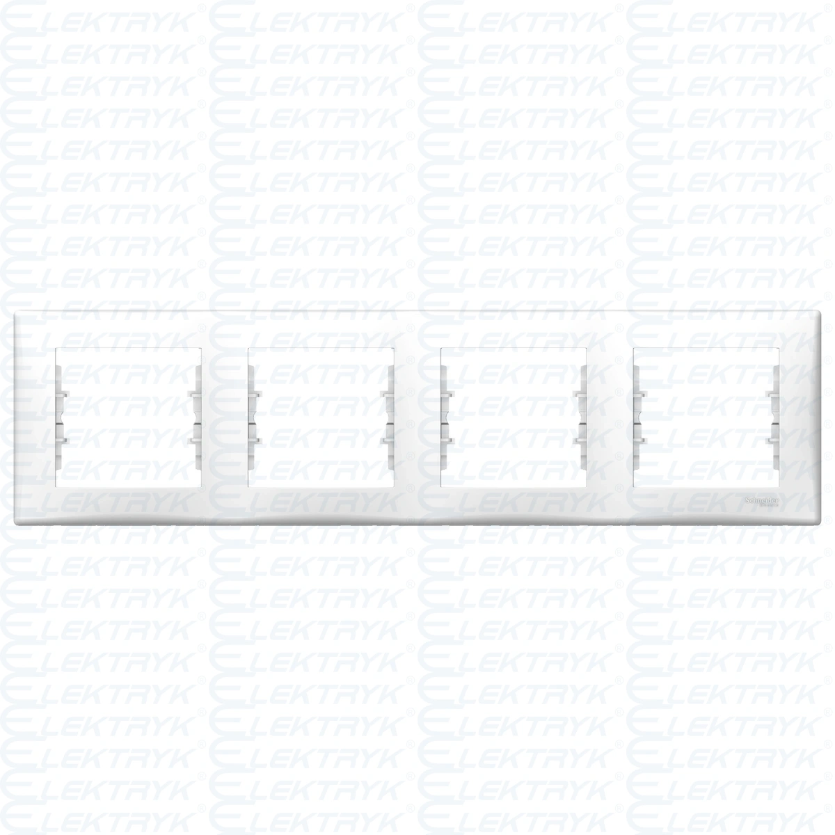 Sedna - Ramka 4-krotna pozioma biały