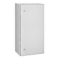Obudowa naścienna 1-drzwiowa IP66 800x400x300mm RAL7035, zawiera płytę montażową