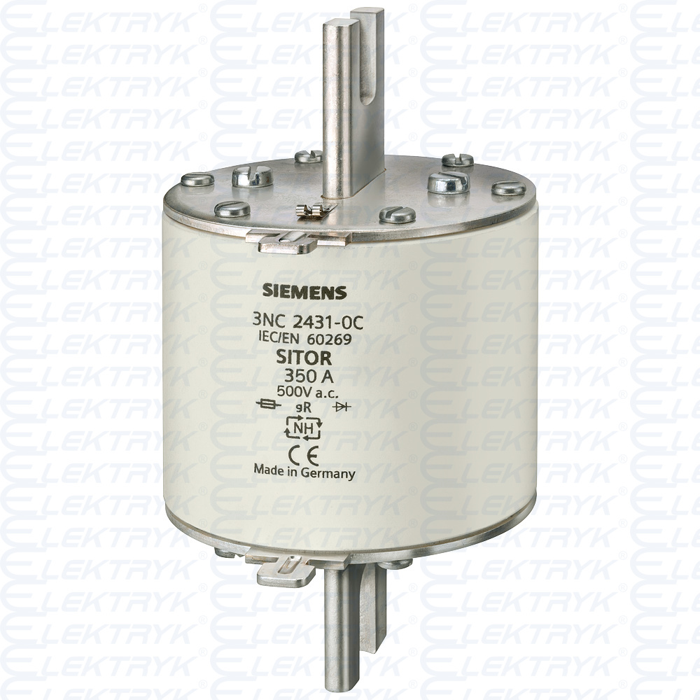 3NC8427-0C WKŁADKA SITOR DO OCHR. PÓŁPRZEWODNIKÓW 250A GR 690V, WLK. 3 WYMIARY MONT. 110MM