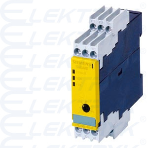 3TK2842-1BB44  PRZEKAŹNIK BEZPIECZEŃSTWA, DO WYŁĄCZNIKA  AWARYJNEGO I DRZWI ZABEZP., ELEKTRONICZNY 24V DC, 22,5MM, Z ZACISKAMI ŚRUB., OBWÓD ZWALNIAJĄC