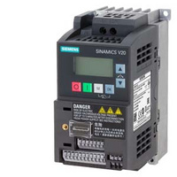 6SL3210-5BB15-5BV1 SINAMICS V20 1AC200-240V -10/+10% 47-63HZ RATED POWER 0,55KW WITH 150% OVERLOAD FOR 60SEC FILTER B I/O-INTERFACE: 4DI, 2DO,2AI,1AO 
