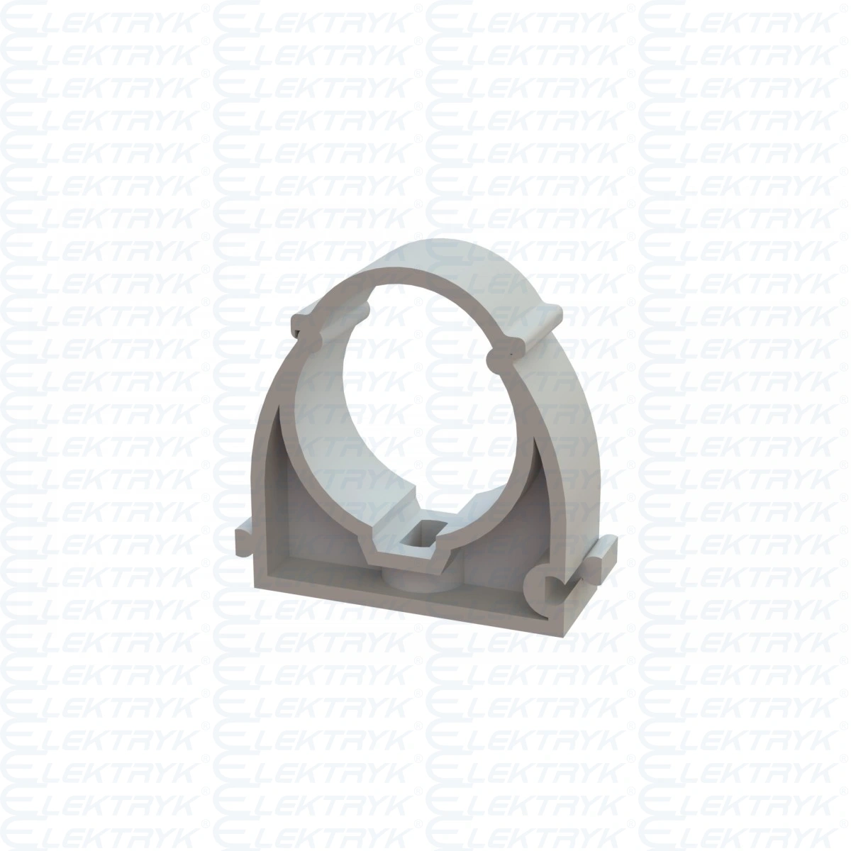 Uchwyt zamykany UZE-28, biały, opakowanie 100szt.