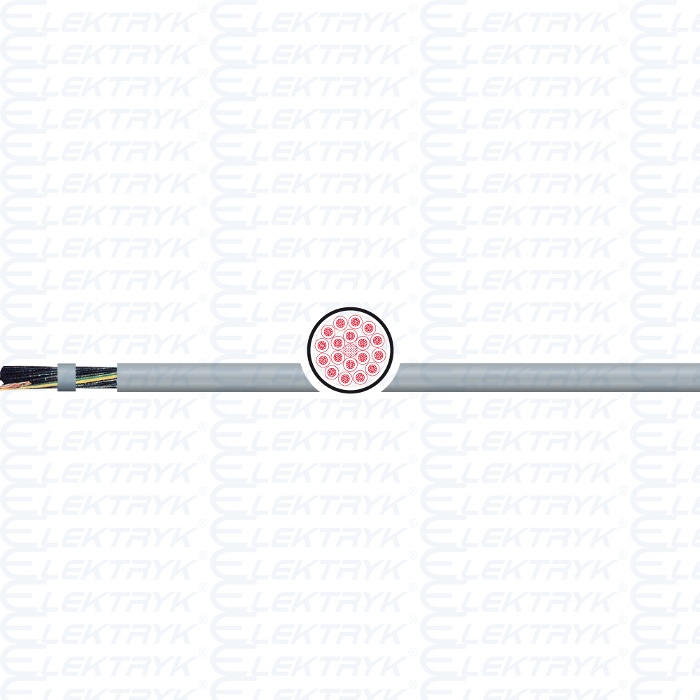 18G0,5 ÖPVC-JZ Kabel sterowniczy 300/500 V, SZARY RAL 7001 1000479