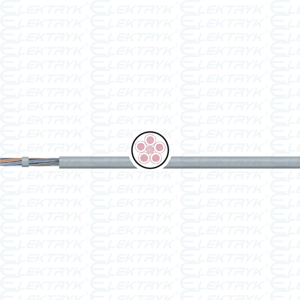 Przewód ÖPVC-JB 5G16 450/750 V, SZARY RAL 7001