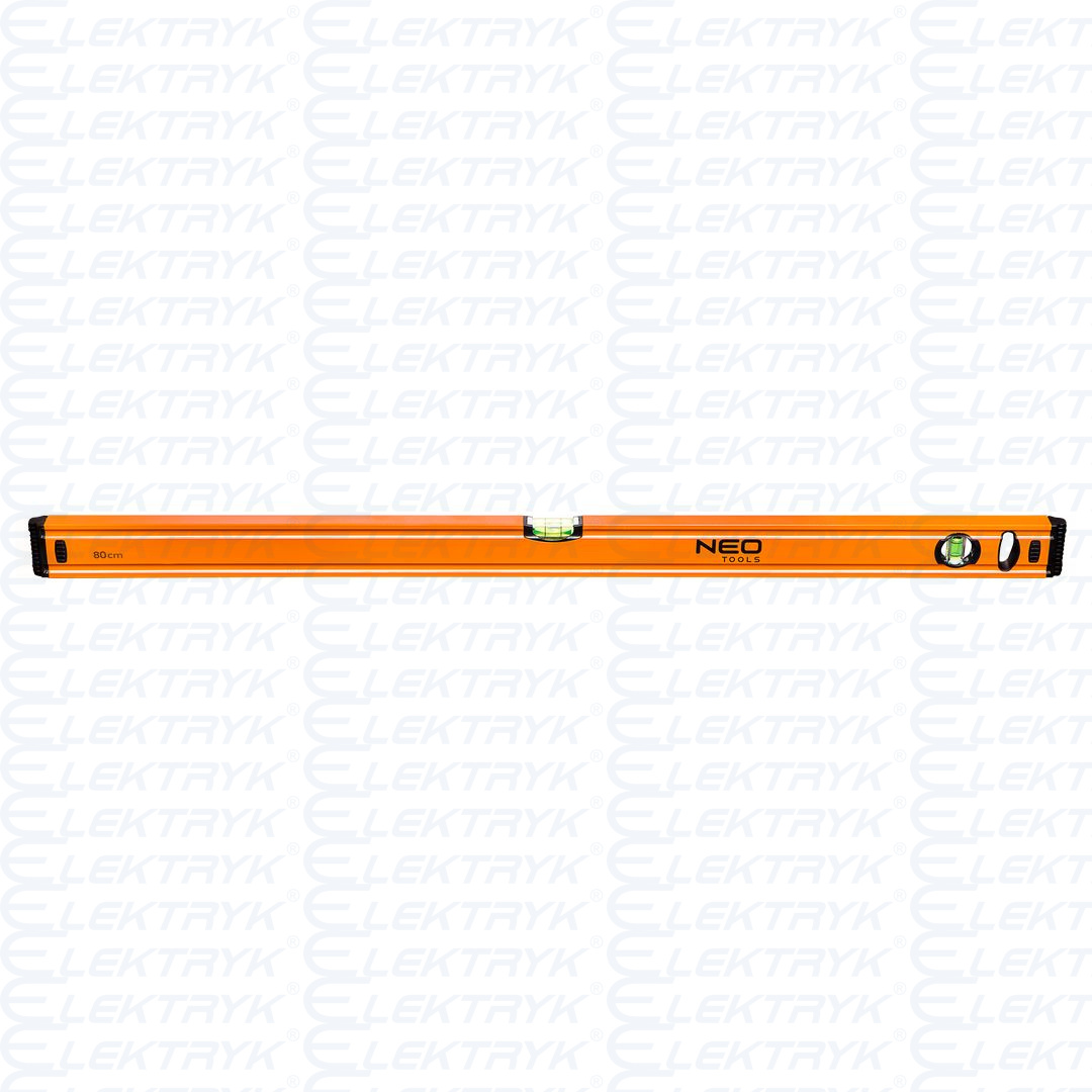 Poziomnica aluminiowa 80 cm, 2 libelle
