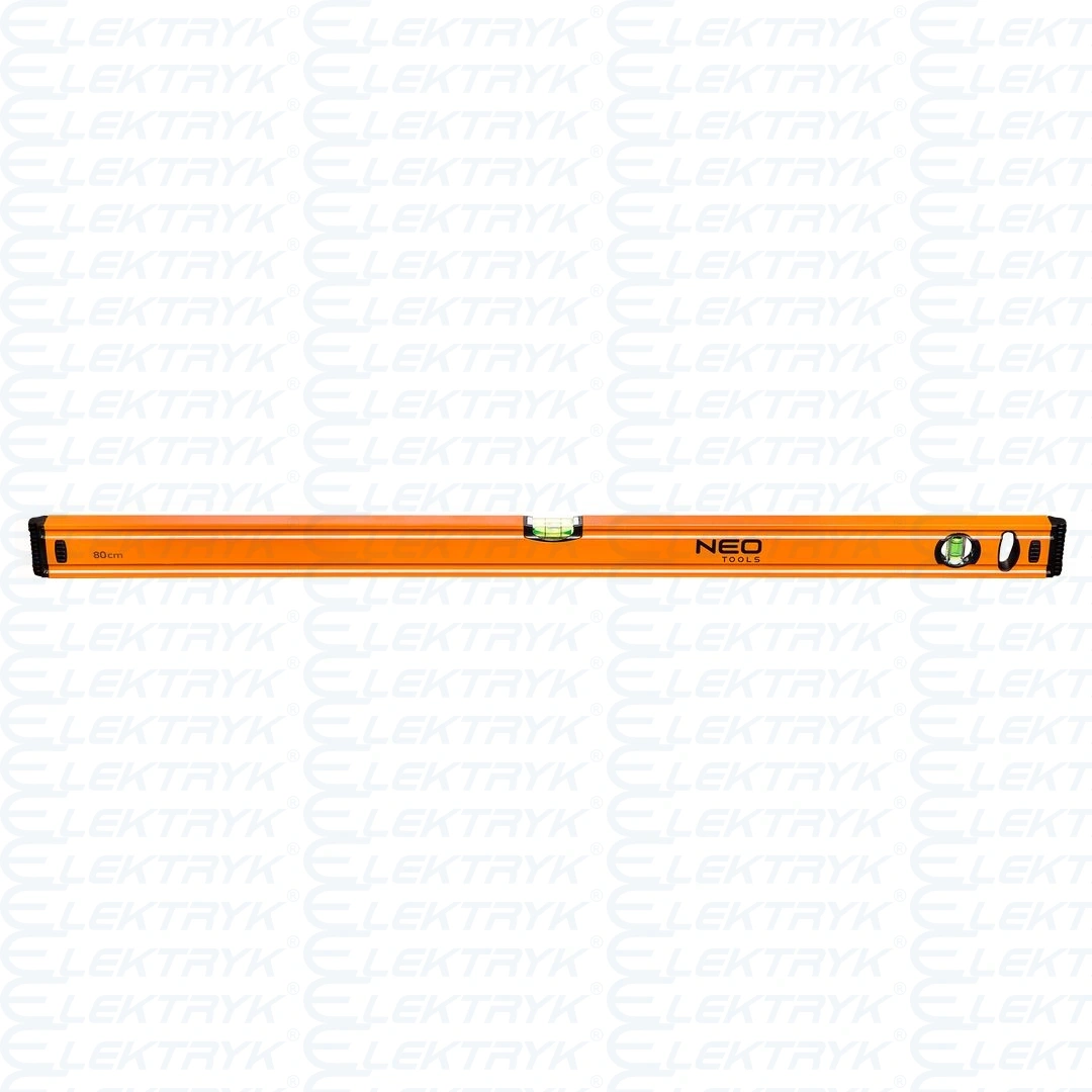 Poziomnica aluminiowa 80 cm, 2 libelle