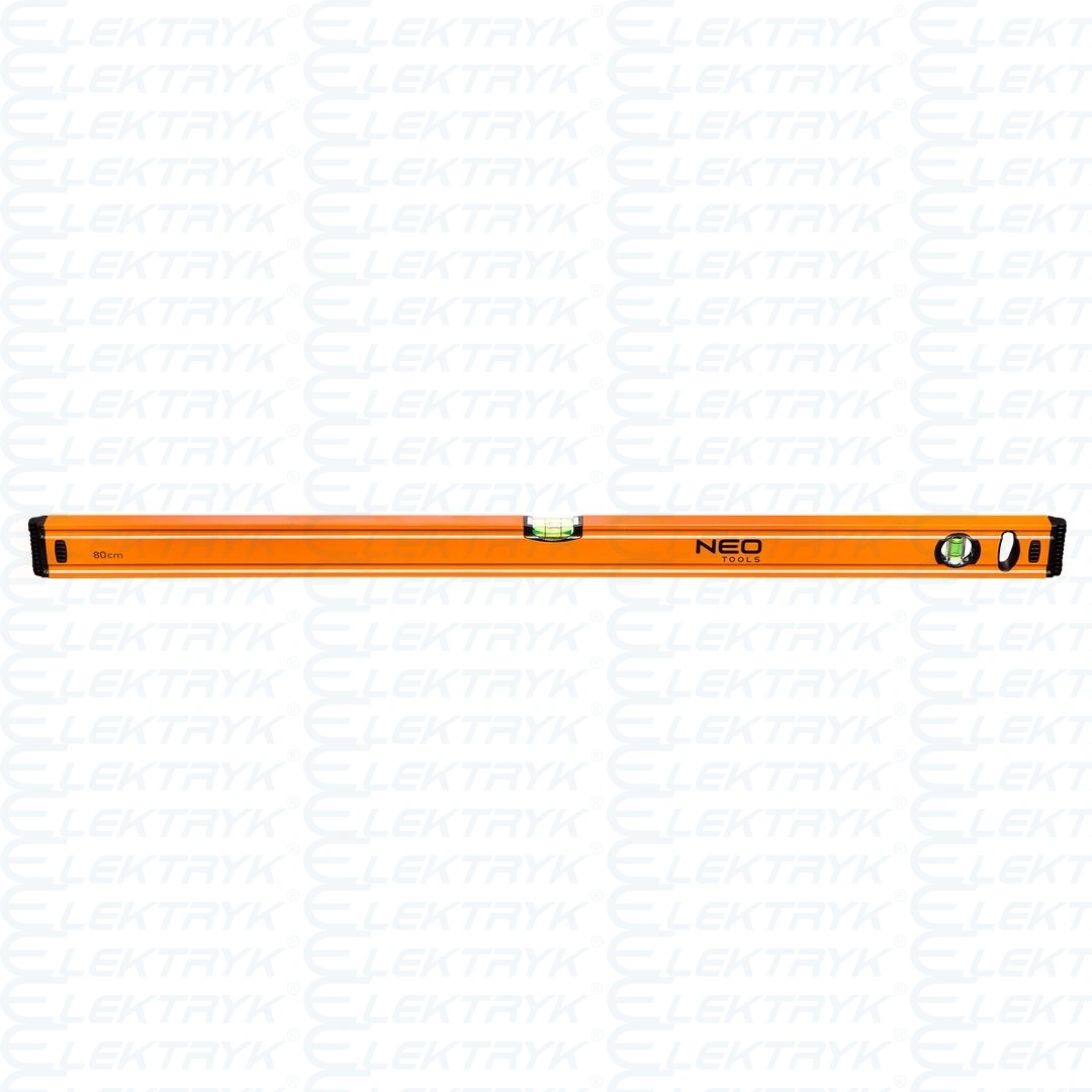Poziomnica aluminiowa 80 cm, 2 libelle