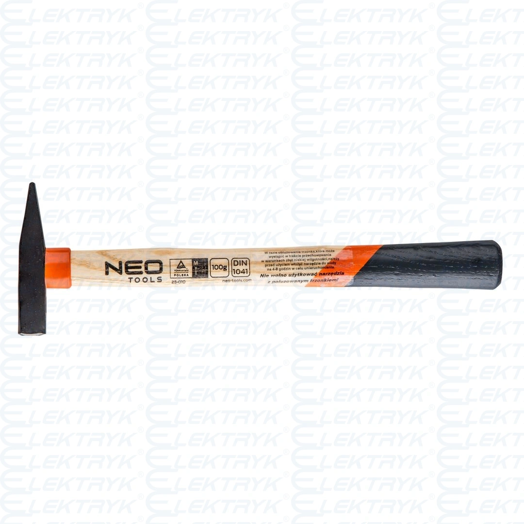 Młotek ślusarski 100 g, trzonek jesionowy