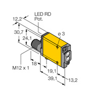 SM312WQD Czujnik fotoelektryczny odbiciowy rozbiezny serii Mini-beam