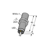 Bi8-M18-AP6X Czujnik indukcyjny M18 8mm z przewodem