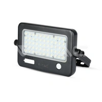 VT-788-10 10W LED SOLAR FLOODLIGHT-DETACHABLE TWIN PAD COLORCODE:4000K BLACK BODYVTAC