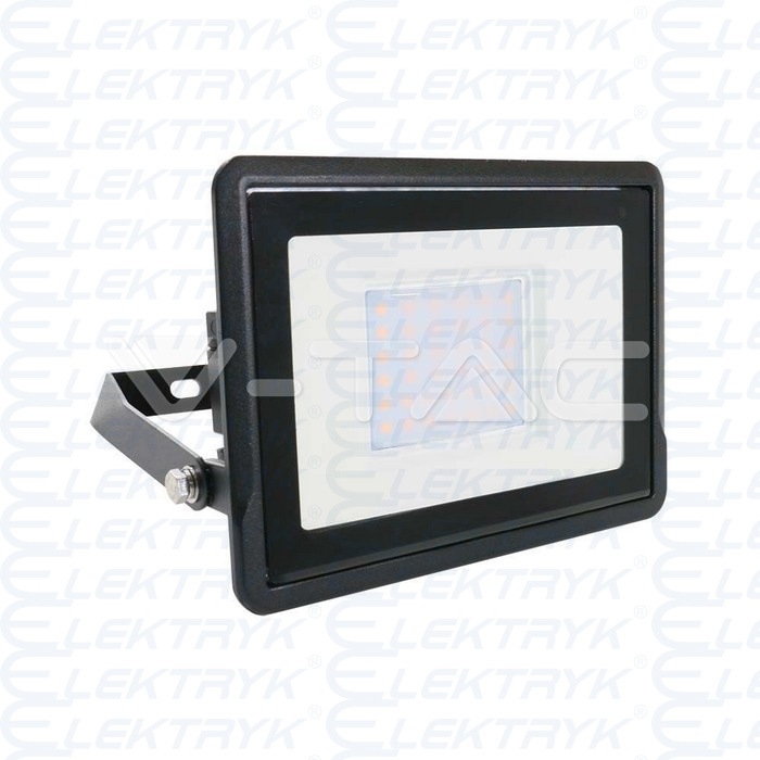 VT-138 30W Naświetlacz LED SMD z mufą kablową / Chip SAMSUNG / Barwa:4000K / Obudowa: Czarna 2340lm