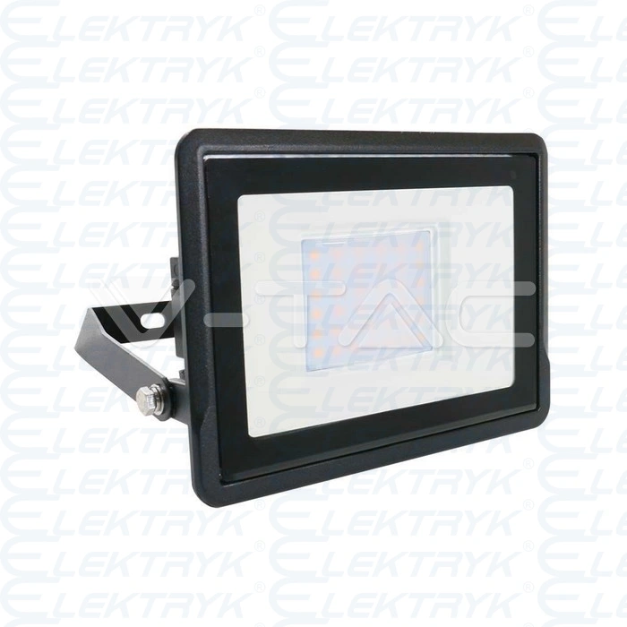 VT-138 30W Naświetlacz LED SMD z mufą kablową / Chip SAMSUNG / Barwa:4000K / Obudowa: Czarna 2340lm
