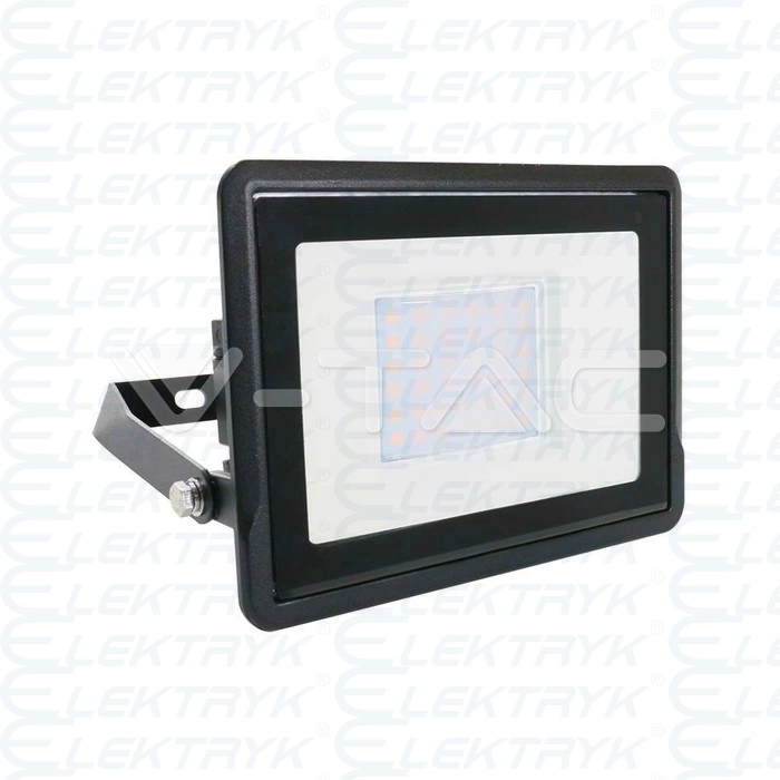 VT-138 30W Naświetlacz LED SMD z mufą kablową / Chip SAMSUNG / Barwa:4000K / Obudowa: Czarna 2340lm