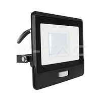 VT-138S-1 30W Naświetlacz LED SMD z czujnikiem ruchu / Chip SAMSUNG / Przewód: 1m / Barwa:4000K / Obudowa: Czarna