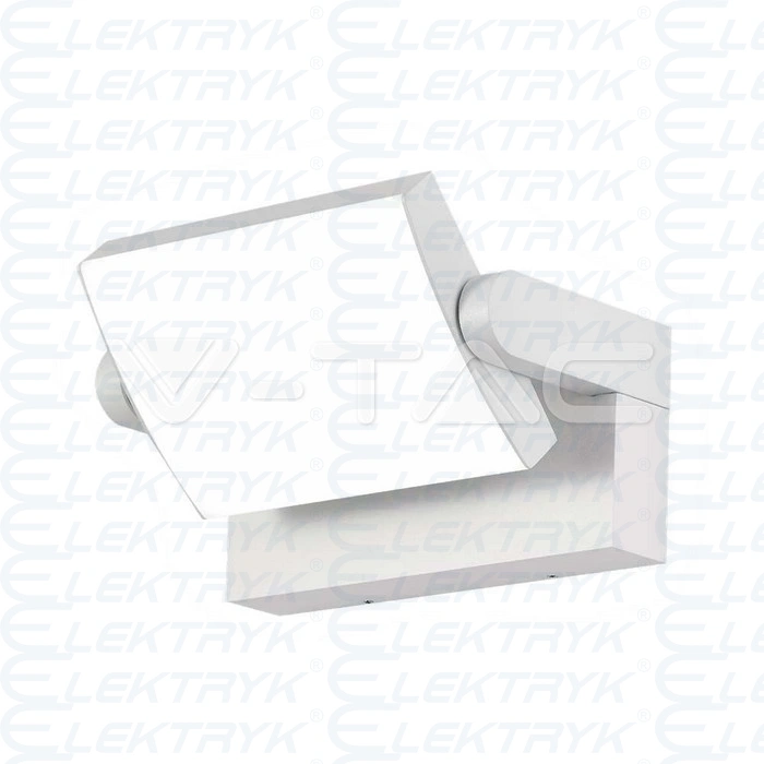 VT-11020 17W Lampa ścienna LED / Barwa:4000K / Obudowa: Biała / Kwadratowa