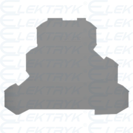 ścianka końcowa/wewnętrzna gr. 0,8 mm szara