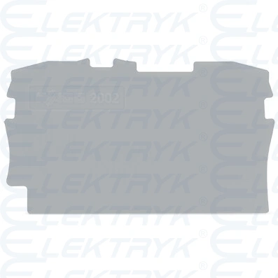 ścianka końcowa/wewnętrzna gr. 0,8 mm szara