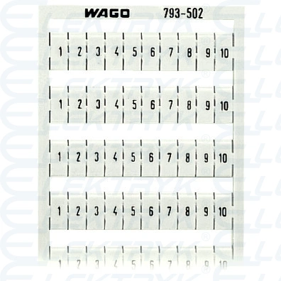 tabliczka z oznacznikami WMB jako karta z nadrukiem biały