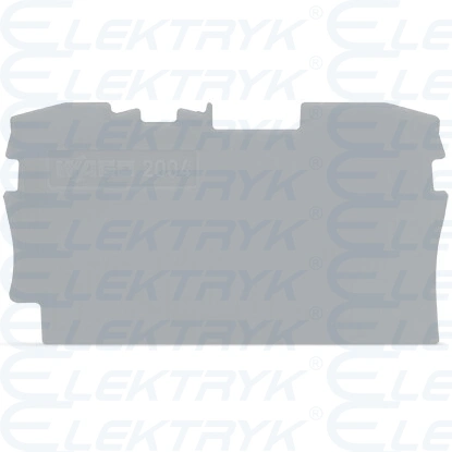 ścianka końcowa/wewnętrzna gr. 1 mm szara