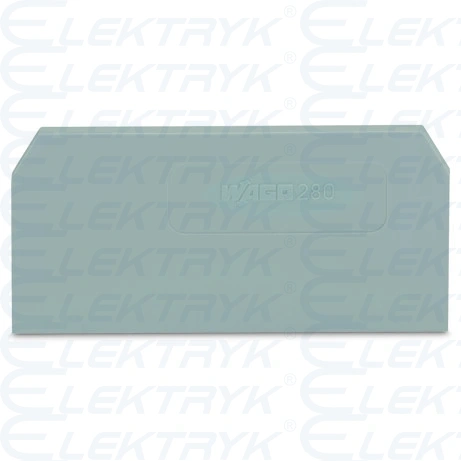 Ścianka końcowa/wewnętrzna gr. 2,5 mm szara