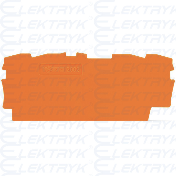 ścianka końcowa/wewnętrzna gr. 0,8 mm pomarańczowa