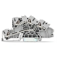 piętrowa złączka instalacyjna L/L Push-in CAGE CLAMP® szara