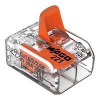 złączka instalacyjna COMPACT do wszystkich rodzajów przewodów maks. 6 mm² transparentny