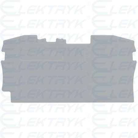 ścianka końcowa/wewnętrzna gr. 1 mm szara