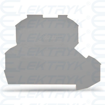 ścianka końcowa/wewnętrzna gr. 0,8 mm szara