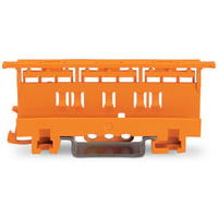 adapter montażowy Seria 221 - 4 mm² do montażu śrubowego na szynie TS 35 pomarańczowa