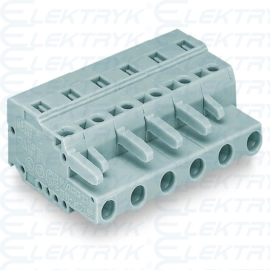 1-przewodowe gniazdo CAGE CLAMP® 2,5 mm² szara