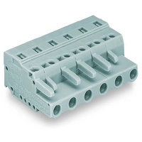 1-przewodowe gniazdo CAGE CLAMP® 2,5 mm² szara