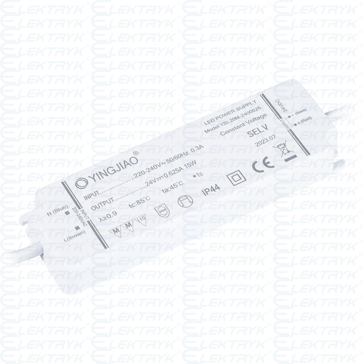 Zasilacz stałonapięciowy LED Yingjiao YSL20M 24V 0,625A 15W