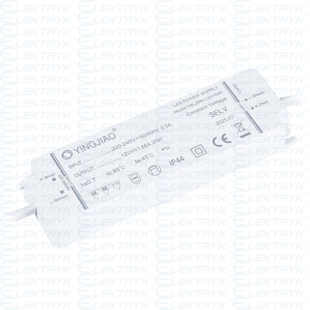 Zasilacz stałonapięciowy LED Yingjiao YSL20M 12V 1,66A 20W