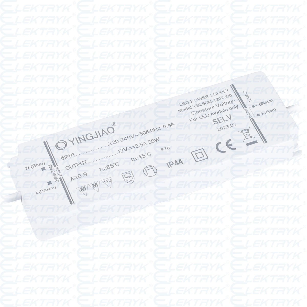 Zasilacz stałonapięciowy LED Yingjiao YSL50M 12V 2,5A 30W