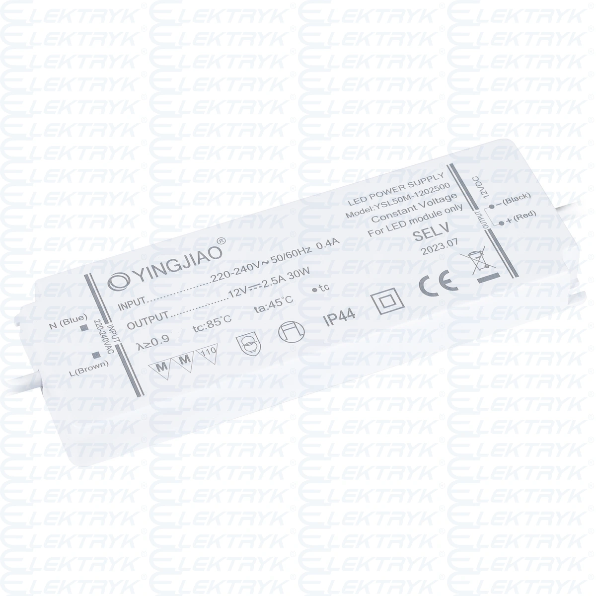 Zasilacz stałonapięciowy LED Yingjiao YSL50M 12V 2,5A 30W