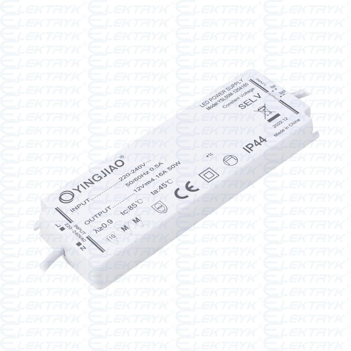 Zasilacz stałonapięciowy LED Yingjiao YSL50M 12V 4,16A 50W